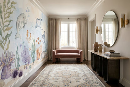 Blue Ocean Animals Wallpaper Mural view 6