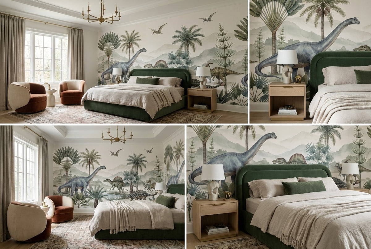 Sage Dinosaur Wallpaper Mural view 3