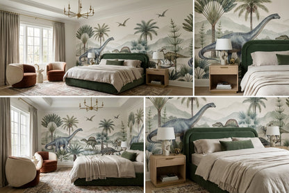 Sage Dinosaur Wallpaper Mural view 3