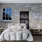 Rustic Stone Wall Textured Mural Wallpaper