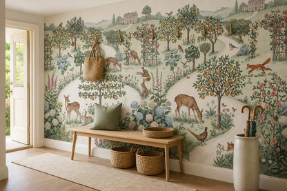 Country Estate Wildlife Garden Wallpaper Mural - 5
