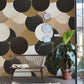 Modern Geometric Sphere Pattern Mural Wallpaper