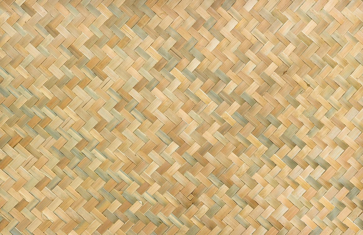 Warm Toned Herringbone Wood Mural Wallpaper