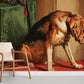 Vintage Dog Portrait Mural Wallpaper