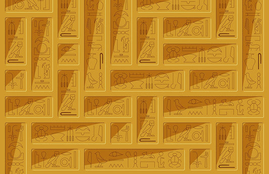 Ancient Egyptian Hieroglyphs Wallpaper Mural