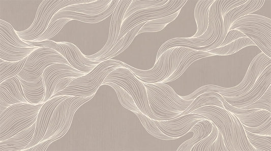 Taupe Lines Wallpaper Mural artwork