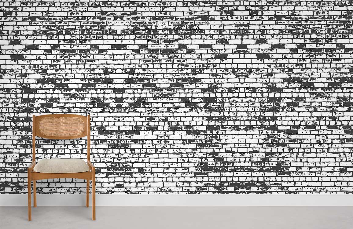 Texture Bricks Industrial Wallpaper Mural Room