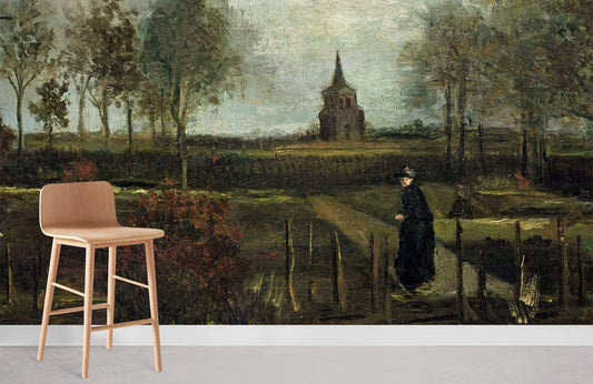 countryside Garden oil painting Mural Wallpaper for Room decor