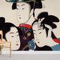 Elegant Japanese Geisha Art Wallpaper Mural