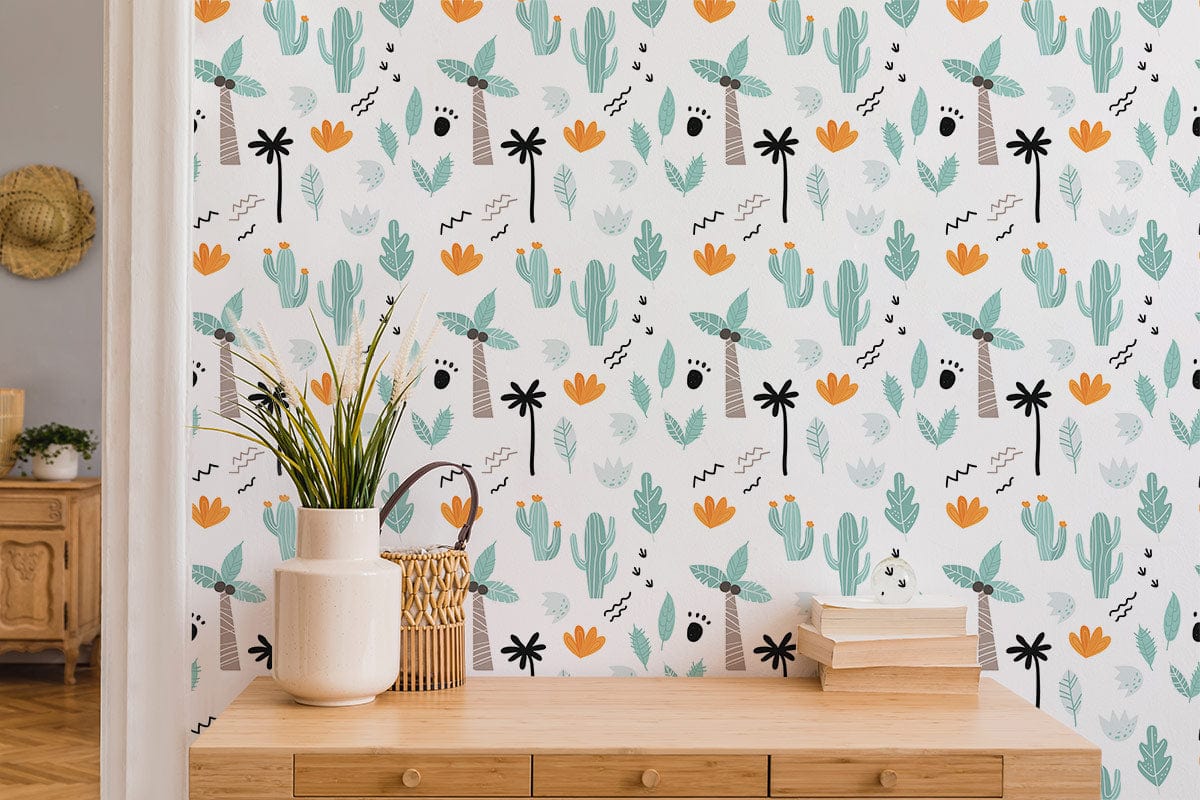 Tropical Boho Chic Mural Wallpaper