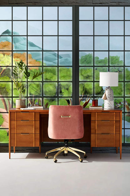 Window Forest Valley Wallpaper Mural Art Decor