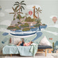 Whimsical Ocean Safari Kids Mural Wallpaper