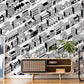 Modern Monochrome Cityscape Mural Wallpaper