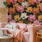 Colorful Botanical Floral Mural Wallpaper