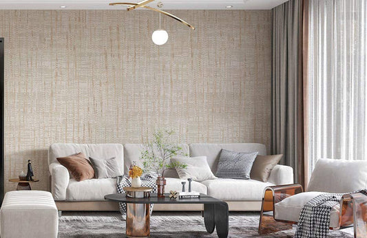 Beige Abstract Textured Mural Wallpaper