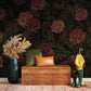 Vintage Floral Blossom Dark Mural Wallpaper