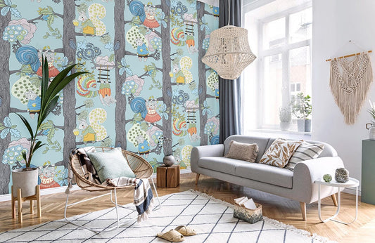 custom squirrels gaming animal wallpaper mural for living room