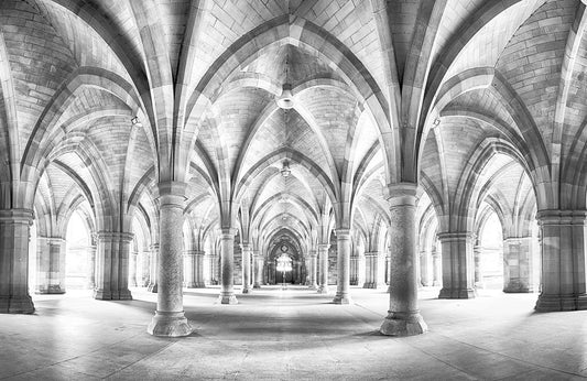 Gothic Architecture Stone Arches Mural Wallpaper