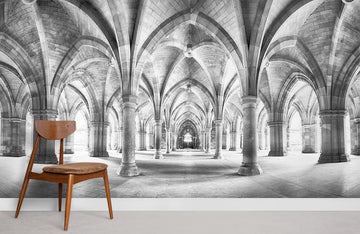 Gothic Architecture Stone Arches Mural Wallpaper