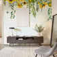 Sunflower Eucalyptus Botanical Mural Wallpaper