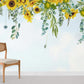 Sunflower Eucalyptus Botanical Mural Wallpaper