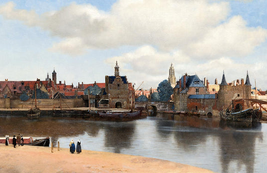 Rustic Landscape Watercolor Wallpaper Mural