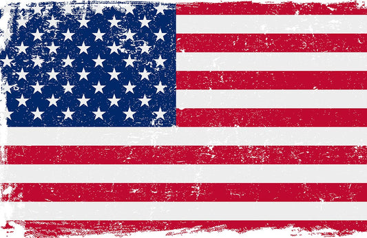 Vintage American Flag Mural Wallpaper