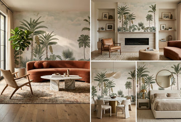 Sage Palm Antique Jungle Wallpaper Mural