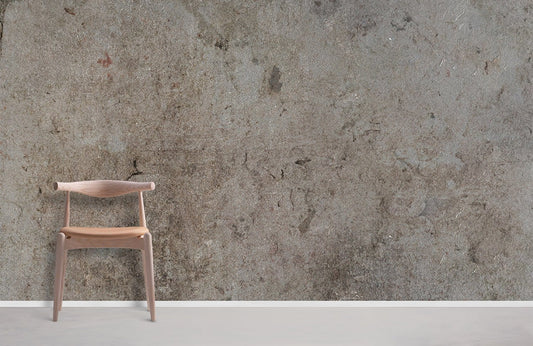 Mural wallpaper in the style of vintage brown and grey cement.