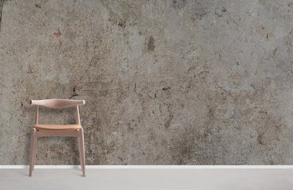 Mural wallpaper in the style of vintage brown and grey cement.