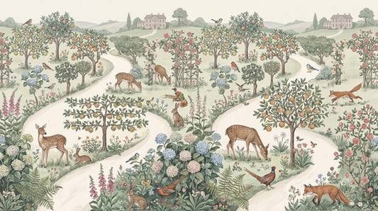 Country Estate Wildlife Garden Wallpaper Mural - 2