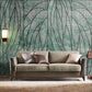 Tropical Green Leaf Mural Wallpaper