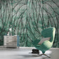 Tropical Green Leaf Mural Wallpaper