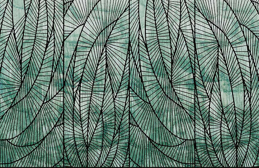 Modern Geometric Wood Texture Wallpaper Mural