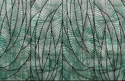 Modern Geometric Wood Texture Wallpaper Mural