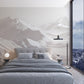 Serene Mountain Escape Mural Wallpaper in bedroom