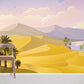 Serenity Desert Oasis Landscape Mural Wallpaper