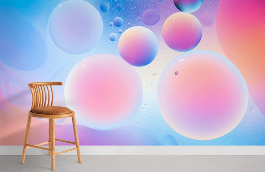 Abstract Colorful Bubble Gradient Mural Wallpaper