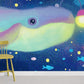 Whimsical Underwater Animal Kids Mural Wallpaper