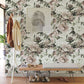 Elegant Neutral Floral Peel Stick Mural Wallpaper