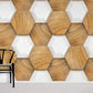 Modern Geometric Wood Texture Wallpaper Mural