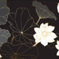 Papier Peint Panoramique Fleur de Lotus Blanc