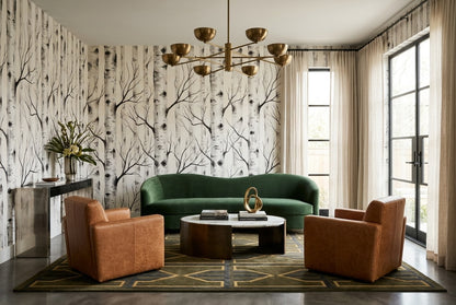 Delicate White Birch Forest Wallpaper Mural room scene