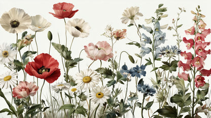 Wildflower Meadow Mural Wallpaper