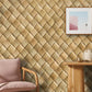 Neutral Woven Textured Mural Wallpaper