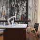 Rustic Distressed Wood Plank Mural Wallpaper