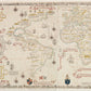 Antique World Map Vintage Wallpaper Mural