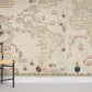 Antique World Map Vintage Wallpaper Mural