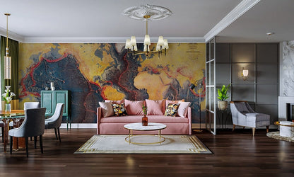 World Map Wall Mural