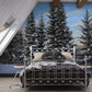snow scenery wall murals for bedroom winter wallpaper art